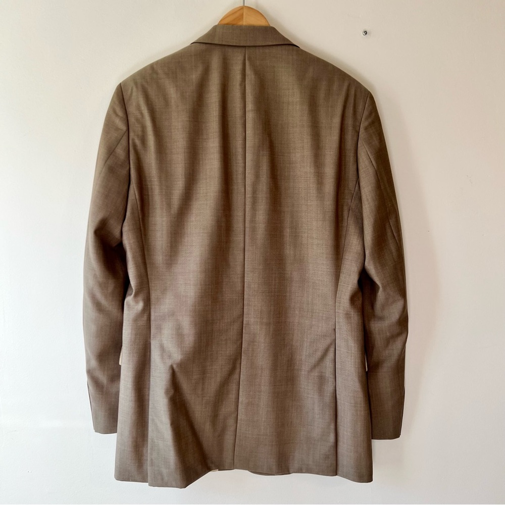 Boss Men's Taupe Suit Jacket - Single-Breasted Tailored Look - Picture 3 of 10